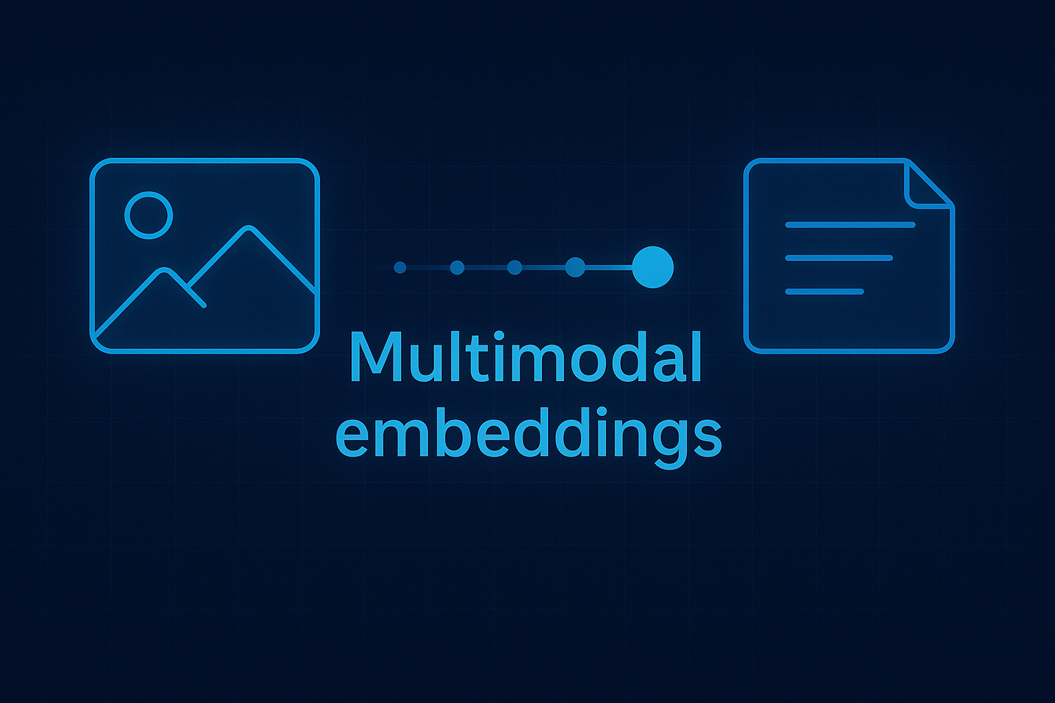 Multimodal embeddings connecting text and images